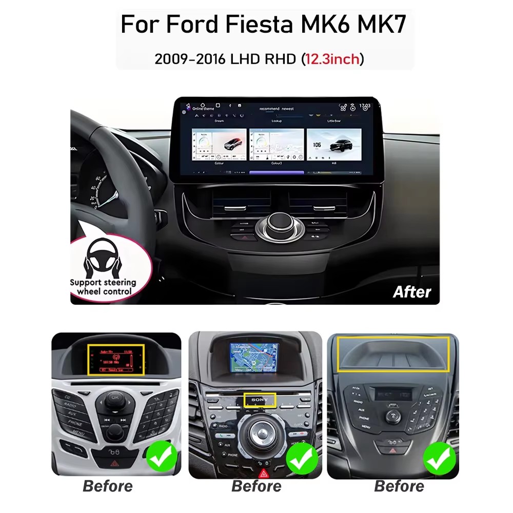 12,3 pouces, pour Ford Fiesta  - Ddr5 8Gb avis et prix