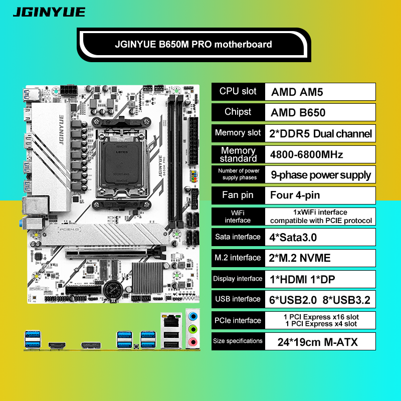 PRO B650M MATX AMD B650 DDR5 6 - Ddr5 64Gb avis et prix
